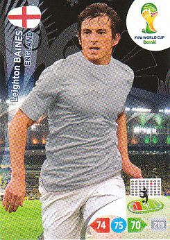 Leighton Baines England Panini 2014 World Cup #129